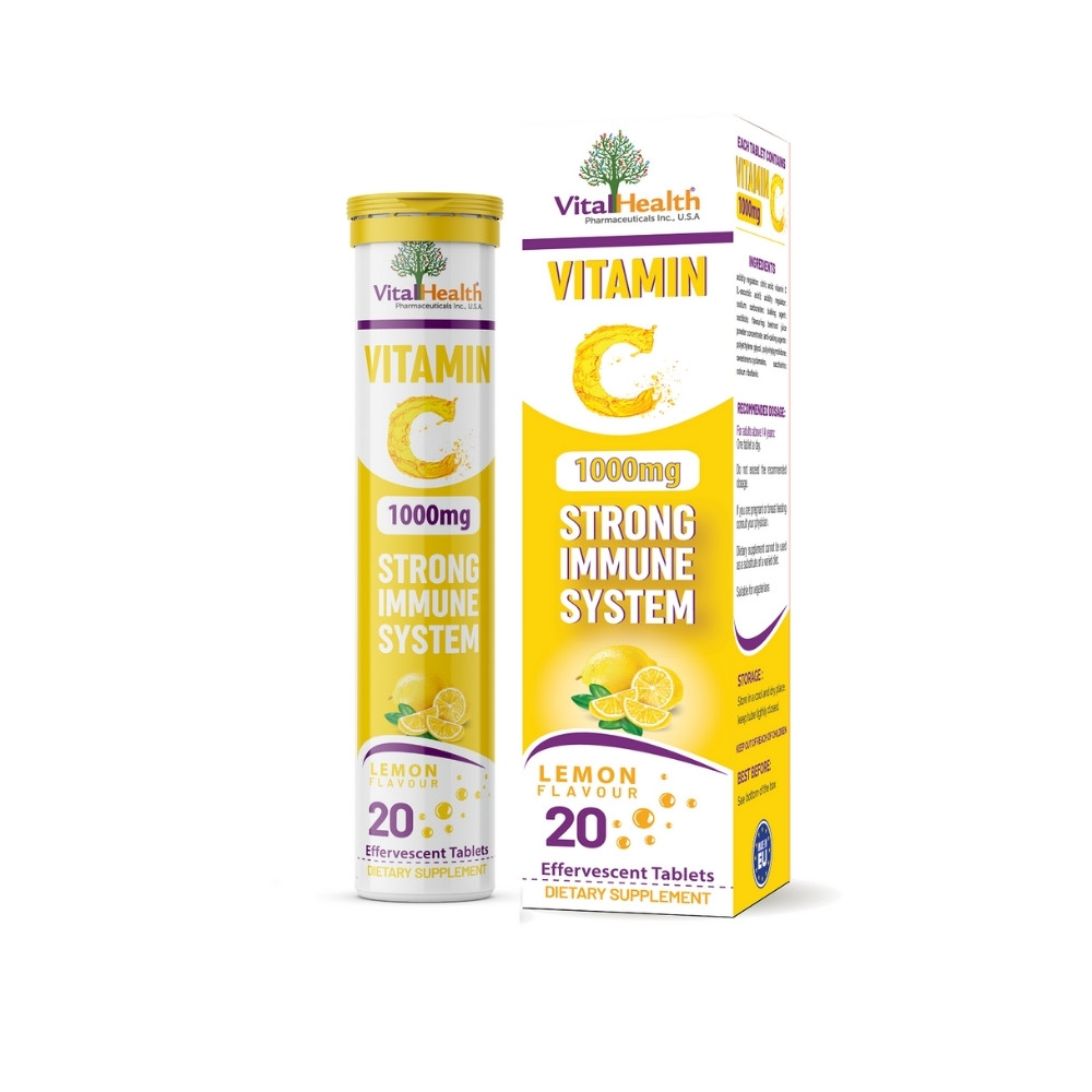 Vital Health Vitamin C 1000mg Lemon Flavour  